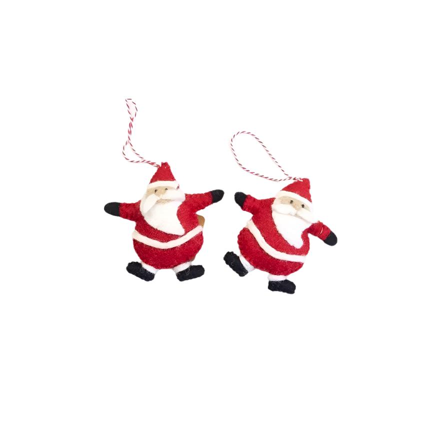 Felted Wool Ornaments from The Winding Road - Santa